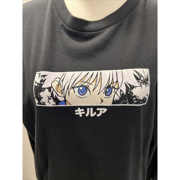 Genuine Official Hypland x Hunter x Hunter Killua Black Tshirt men LARGE L Anime - Picture 2 of 5